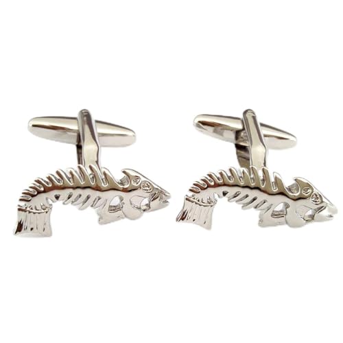 Gemelos de Hombre GTR Huesos de Pescado Baño Rodio miniatura 1