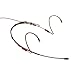 Point Source Audio CO-8WD-XSE-BR | Omnidirectional Condenser Headset Microphone 3.5mm Locking Connector for Sennheiser EW Series Brown