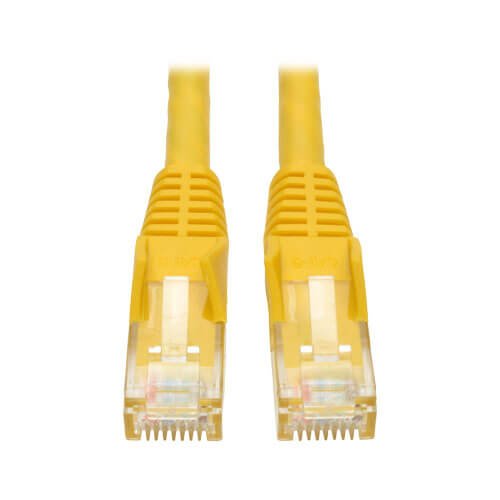 Tripp Lite (N201-002-YW) 10-Pack Yellow 2-Ft Cat6 RJ45 Male to RJ45 Male Gigabit Patch Network Cable