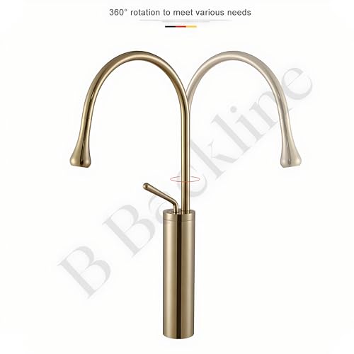 Image of B Backline Basin Mixer Tap Hot Cold | Wash Basin Mixer Faucet | Pillar tap for wash Basin | Tap for Bathrooms & Livingroom (Gold)