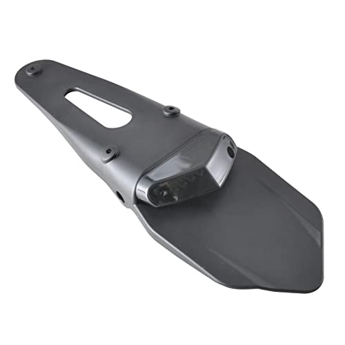 TUINCYN Motocicleta Luz Trasera LED Luz de Freno Guardabarros Trasero con Soporte Luz de matrícula para luz de Freno de Bicicleta Todoterreno Negra con Lente de Humo (Paquete de 1) Cover