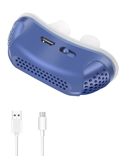 Sleep Apnea Devices Micro CPAP Anti Snoring Maskless Machine Portable Compact Lightweight Mini Sleep Airflow Aid with USB Cable for Snoring Relief, Home, Travel for All Men & Women Nose Shapes