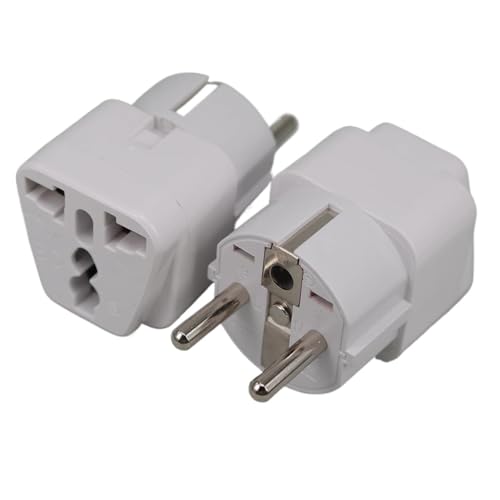 Convertisseur adaptateur prise 250V WD-9 universel compact blanc