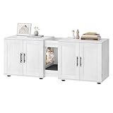 STMHOM Double Litter Box Enclosure for 2 Cats, 55