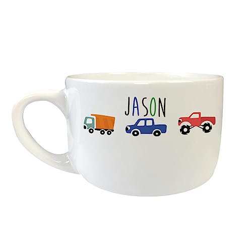 GiftsForYouNow Kid's Truck Personalized Ice Cream Bowl, 24oz.