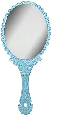 Large 10" Vintage Style Turquoise Fancy Vanity Handheld Mirror Girls Makeup Princess Party