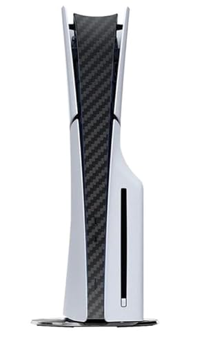 Adesivo Skin Pelicula Preto Carbono Central Para Playstation 5 Ps5 SLIM Disco