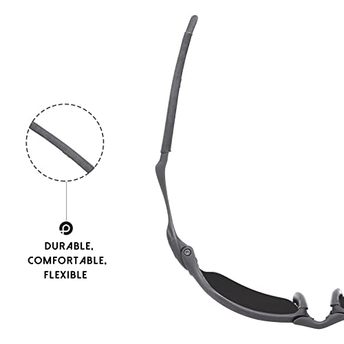 Image of Replacement Rubber Kits Nose Pieces & Earsocks for Oakley Romeo 2 - Grey