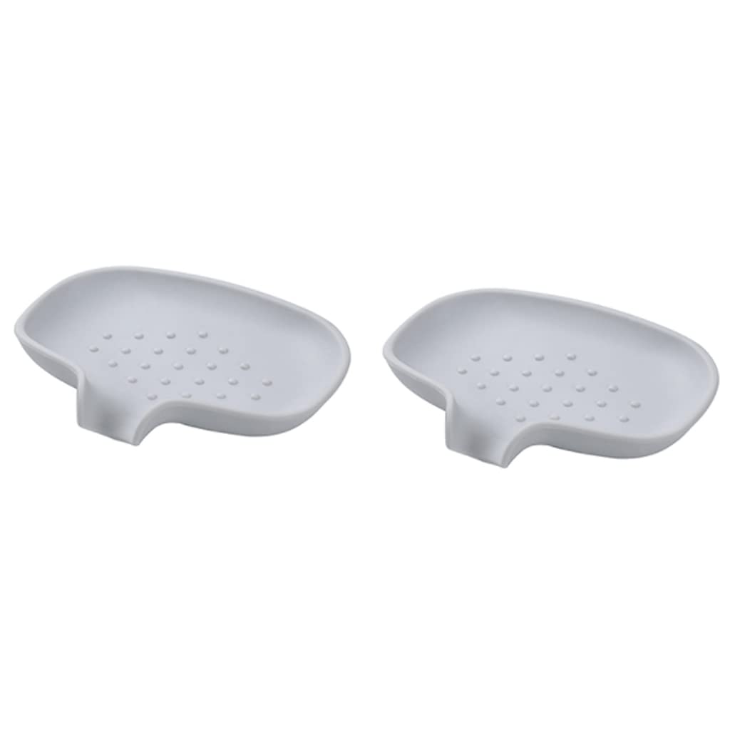 soap box holder, Soap Dish Holder,SoapTray,Self-Draining Diversion Household Drain Silicone Multifunctional(Type B)
