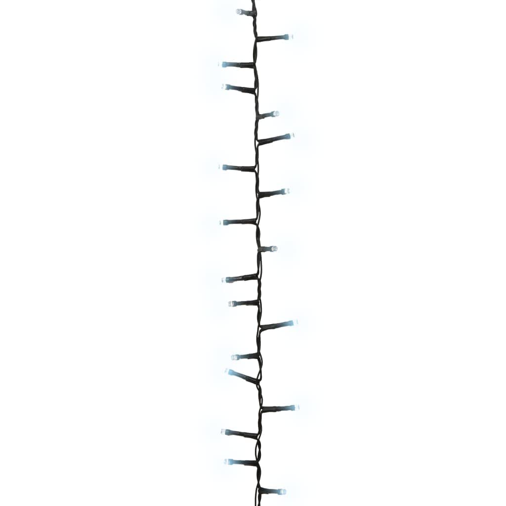 Guirlande lumineuse LED avec 1000 LED blanc froid 25 m PVC fil de cuivre éclairage de Noël intérieur et extérieur pour jardin, balcon avec 8 effets lumineux Lumière d'ambiance compacte