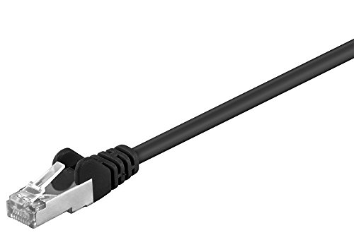 Goobay 69668 CAT 5e patchcable SF/UTP black - CCA miniatura 1