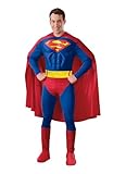 Rubies DC Comics Superheroes: Superman Deluxe Muscle Chest Costume for Adults, Men's Large