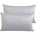 NTBAY 500 nitek egipskiej bawełny poszewki na poduszki, 2 sztuki miękkie przytulne i oddychające zamknięcie kopertowe poszewki na poduszki królewskie, 50 x 90 cm, jasnoszare