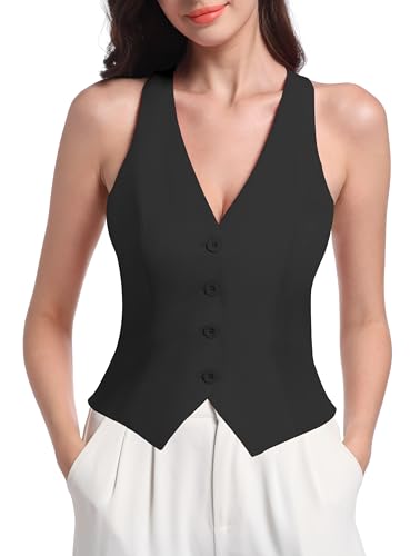 V VOCNI Vest for Women V Neck Sleeveless...