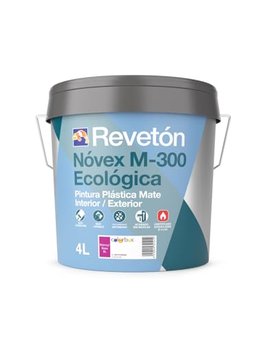Reveton Pintura Mate Novex M-300 Ecológica Antimoho Blanco 4 Lt