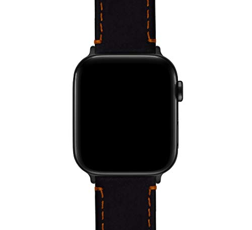 Image of BARTON WATCH BANDS - Top Grain Leather Watch Bands Compatible with Apple Watch Models - 1, 2, 3, 4, 5, 6, 7, 8, 9, 10, SE, Ultra & Ultra 2