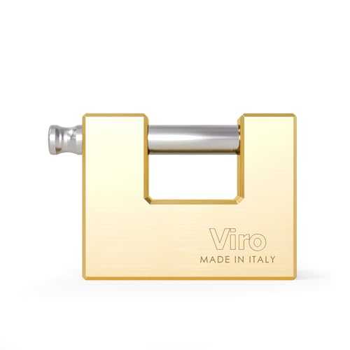 Cadenas en laiton Viro d'exception avec arc rectangulaire 75 mm CODIVEN - 2