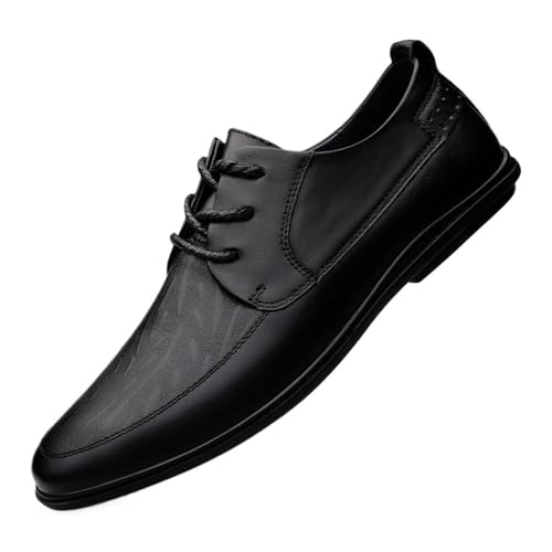 Mens Derby Shoes Dress Sneakers Non-Slip Platform Wingtip Brogue Summer Work Formal Oxford Shoes