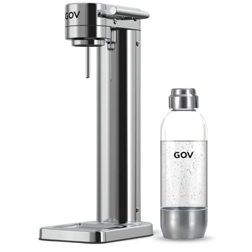 GOV Wassersprudler aus Edelstahl - RVS Regular - mit PET-Flasche GOV Wassersprudler aus Edelstahl - RVS Regular - mit PET-Flasche