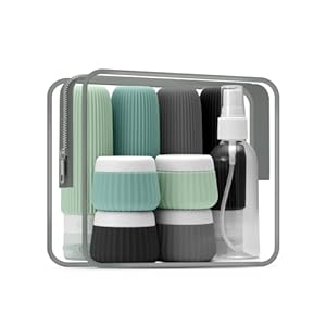 Travel Bottles Set for Toiletries TSA Approved,9 Pack Silicone Travel Bottles Containers for Toiletries Leak Proof,Small Plastic Bottles Squeezable BPA-Free 90ml for Lotion Body Wash Shampoo