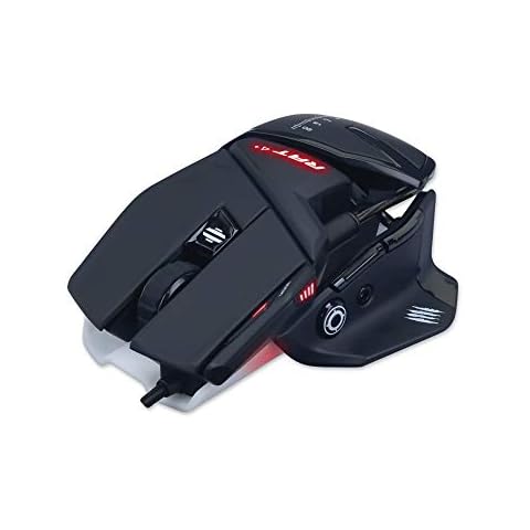 Mad Catz The Authentic R.A.T. 4+ Optical Gaming Mouse, Black Cover