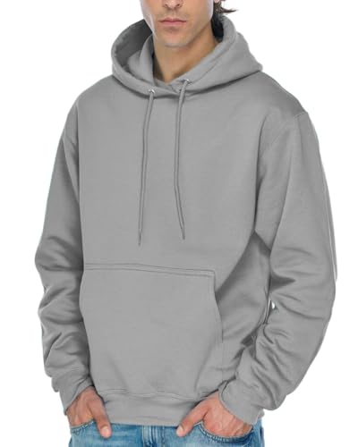 JustBlanks Men's Fleece Hoodie Long Sleeves Casual Pullover Hooded