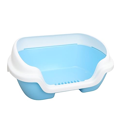 Toilettes pour chat anti-éclaboussures : grand bac semi-fermé Mipcase