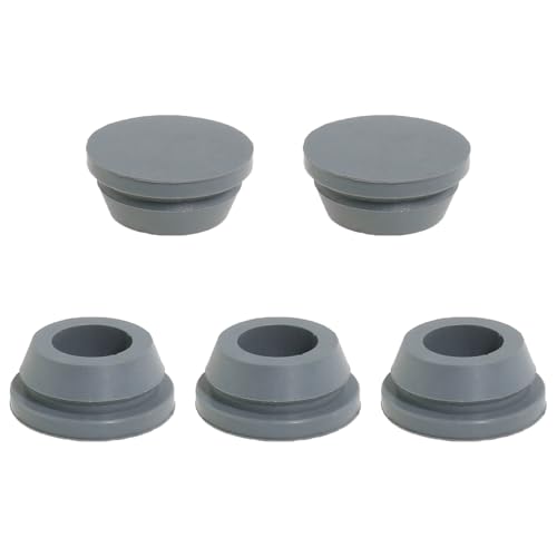 Heyous 5PCS 20mm Air Conditioner Outside Unit Drain Rubber Plugs Replacement Part Fitting Condensate Leak Water Pipe Connector