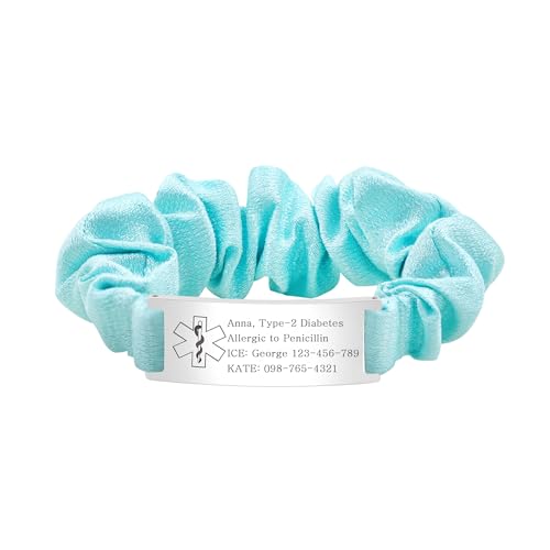 Bracelet médical QR code femme pour rassurer les proches et urgences