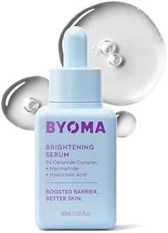 BYOMA Brightening Serum - Barrier Repair Serum - Brightening & Hydrating Face Serum with Hyaluronic Acid, Niacinamide & Ceramides - Hyaluronic Acid Serum For Face, Glowing, Radiant Skin - 1.01 fl. oz