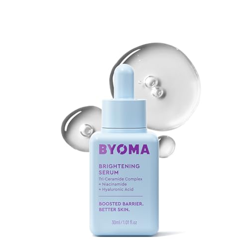 BYOMA Brightening Serum - Barrier Repair Serum - Brightening & Hydrating Face Serum with Hyaluronic Acid, Niacinamide & Ceramides - Hyaluronic Acid Serum For Face, Glowing, Radiant Skin - 1.01 fl. oz