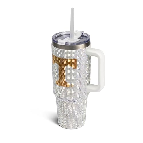 Image of The Memory Company Officially Licensed 40oz White Bling Game Day Tumbler, University of Tennessee