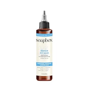 Soapbox Repairing Hair Treatment with Vitamin E, B5, Banana Extract, Flaxseed & Amino Acids – 5oz, Vegan, Paraben & Cruelty-Free Hair Booster