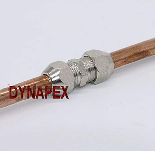 4mm Compression Brass Equal Straight Union 10PK