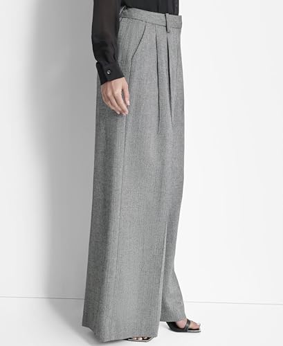 DKNY Women's Formal High Waisted Wide Leg Pant3