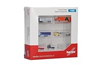 Herpa Zubehör Trucks and Vans Airport Zubehör Set im Maßstab 1:500, LKW und Modellautos, Modelleisenbahn Zubehör, Miniatur Modell, Kunststoff
