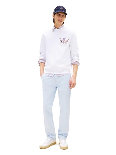 Image of Tommy Hilfiger Men's Stretch Cotton Chino Pants in Custom Fit