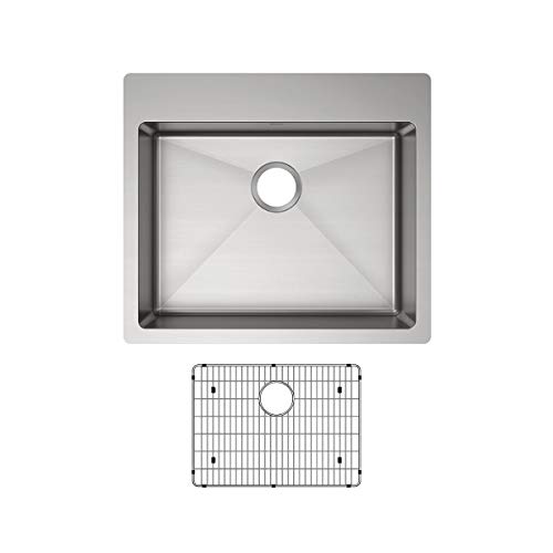 Elkay Crosstown ECTSRAD25226TBG0 Single Bowl Dual Mount Stainless Steel ADA Sink Kit