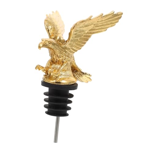 GRIRIW 1Pc Head Wine Pourer Bottle Stopper Creative Household Wine Pourer for Bar Home Use Alloy Design for Friends at Parties