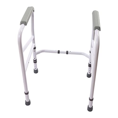 Soporte para Asiento de Inodoro 100 kg, Ajustable, con Pie de Goma