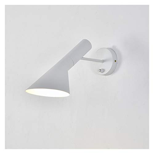 Lámpara de pared LED diseño nórdico minimalista aplique blanco para cama