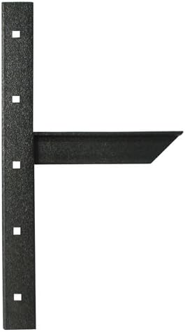 Extended Concealed Shelf Support Bracket 12" Black 1 pair