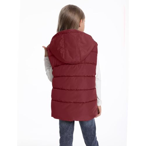 Boys Girls Hooded Puffer Vest Kids Sleeveless School Down Jackets Lightweight Warm Soft Zip Up Puffy Waistcoat3
