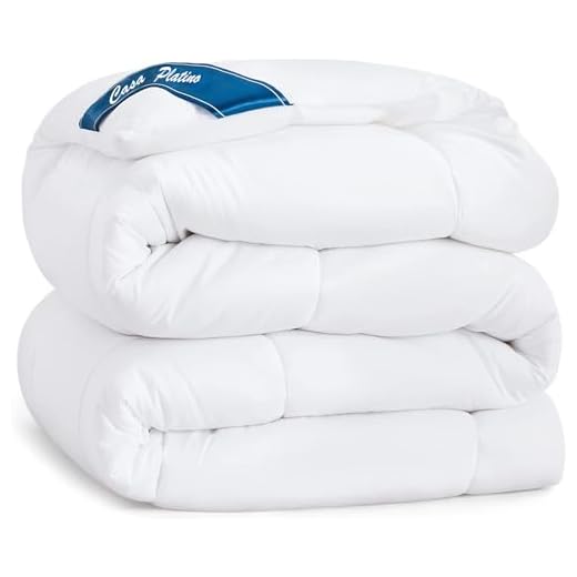Casa Platino Edredom de cama acolchoado tamanho queen - enchimento de edredom com 8 abas - supermacio, confortável e aconchegante para todas as estações - edredons de cama alternativos - 223,5 cm x