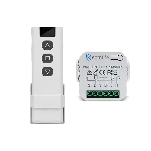 Commande à distance pour volet roulant et rideau avec commutateur Wifi SomLife