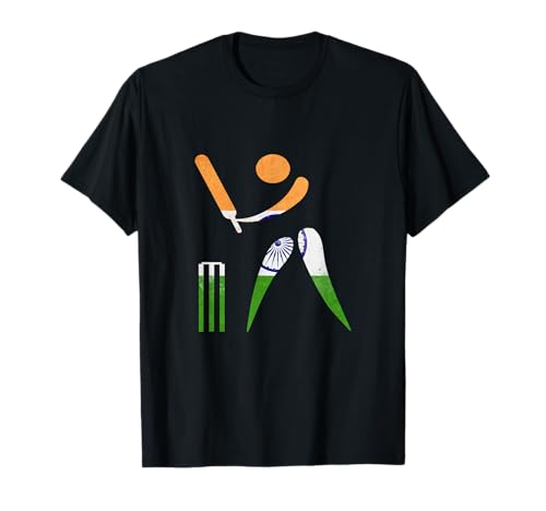 Indian Cricket Jersey With India Flag Tshirt T-Shirt