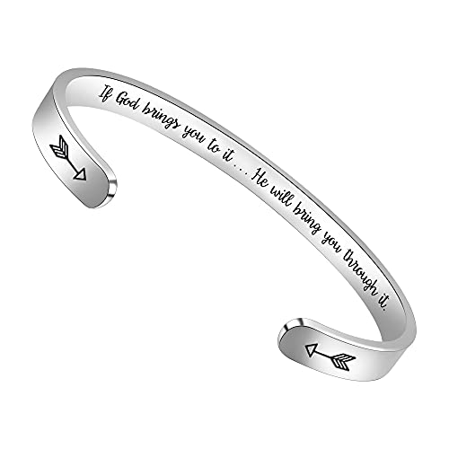 Btysun Bracelets for Women Mothers Day Bracelet Gifts from Daughter Inspirational Gifts for Women Graduation Gifts for Her Motivational Birthday Cuff Bangle Friendship Personalized Mantra Jewelry…