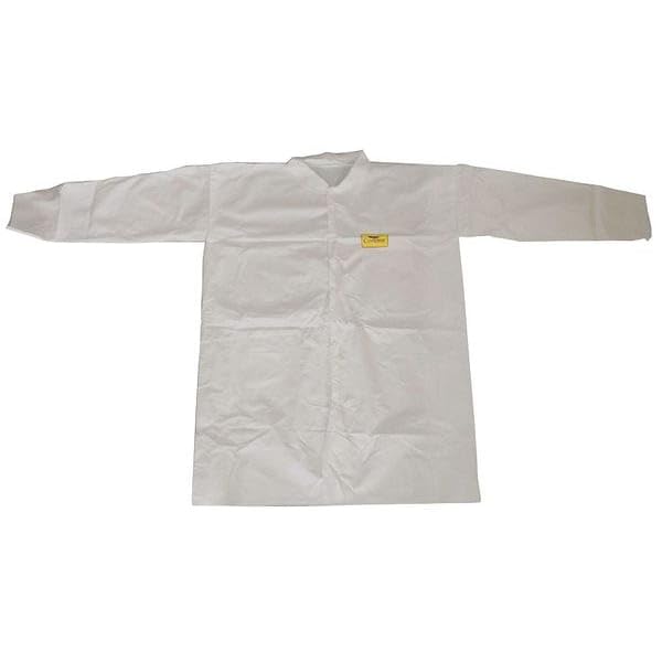 CONDOR 30C588 Disposable Lab Coat, White, XL, PK30