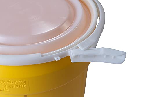 Eagle 1601 Lab Pack Drum With Plastic Lever-Lock, 30 Gallon,21-1/8" Od X 28-1/2" Height, Yellow #TOP2