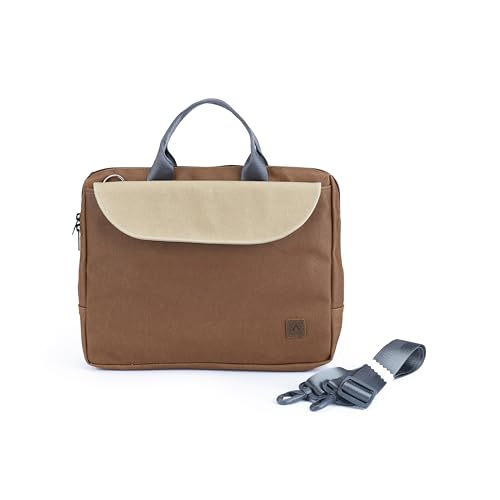 Image of RL compact waterproof coated canvas Laptop messenger bag